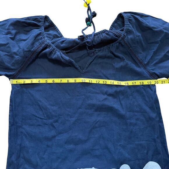 J. Crew Navy Blue Linen Cotton Blend Dress Coverup Size Small - Picture 5 of 5